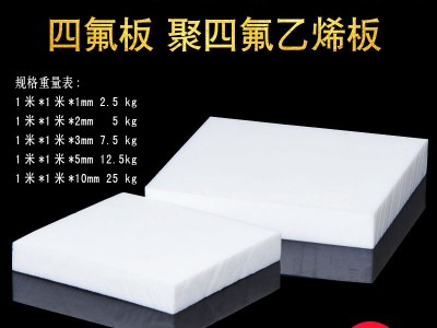 聚四氟乙烯板廠家，5厚聚四氟乙烯板